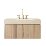 Roma Travertine Bathroom Vanity & Sink - OROA