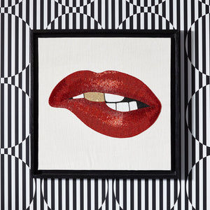 Red Lips Beaded Art | Jonathan Adler Bitten | Oroa.com