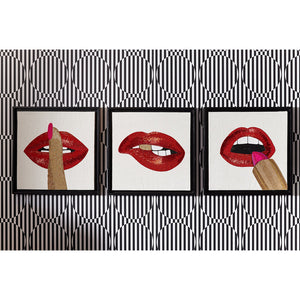 Hand-Beaded Lips Wall Art | Jonathan Adler Lipstick | Oroa.com