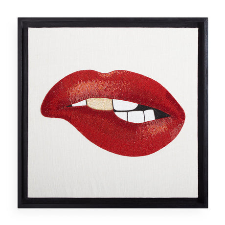 Red Lips Beaded Art | Jonathan Adler Bitten | Oroa.com