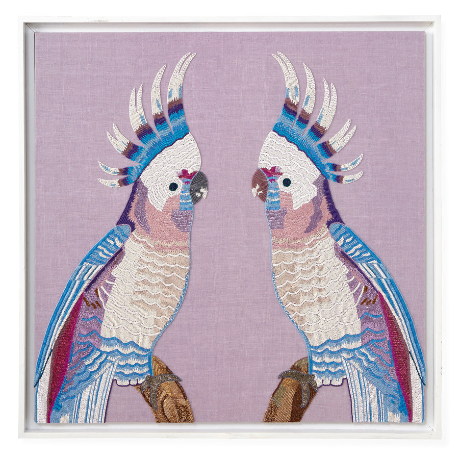 Beaded Bird Wall Art | Jonathan Adler Parrots | Oroa.com