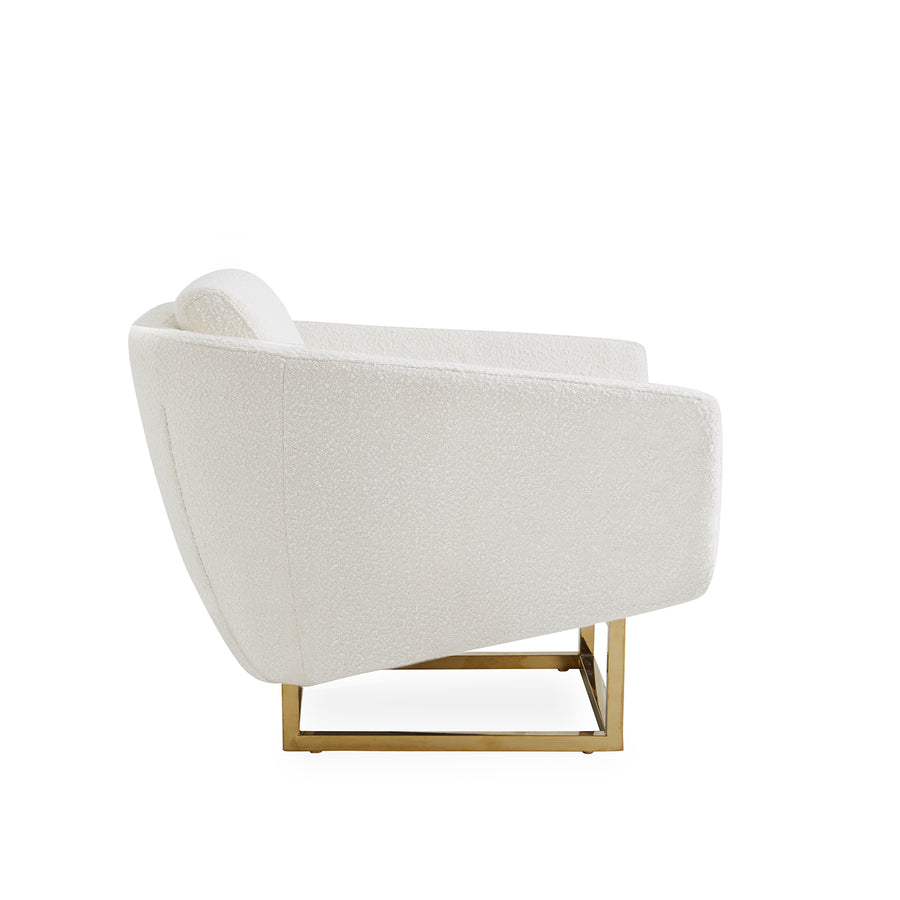 Brass Base Settee | Jonathan Adler Beaumont | Oroa.com