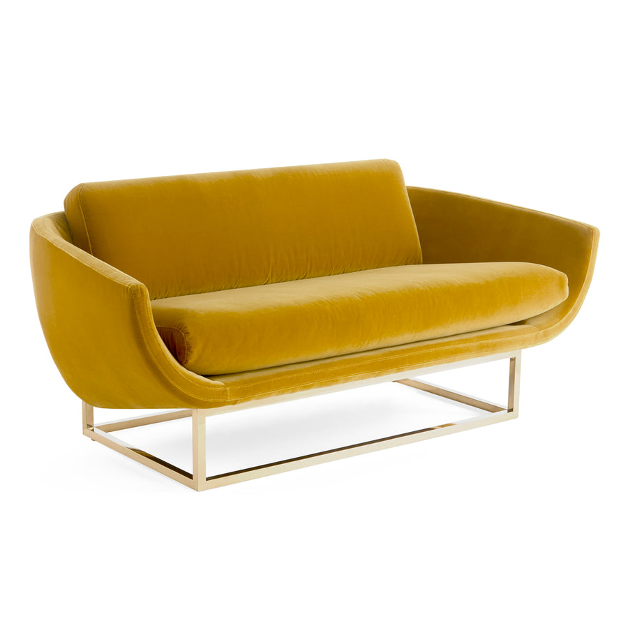 Brass Base Settee | Jonathan Adler Beaumont | Oroa.com
