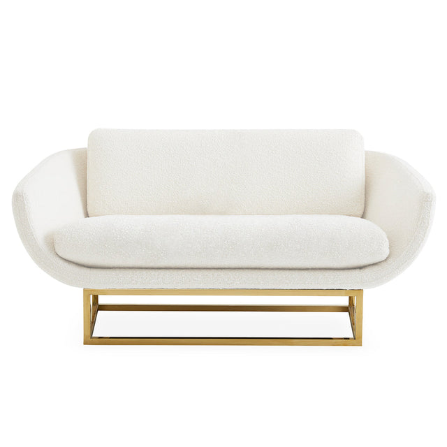 Brass Base Settee | Jonathan Adler Beaumont | Oroa.com