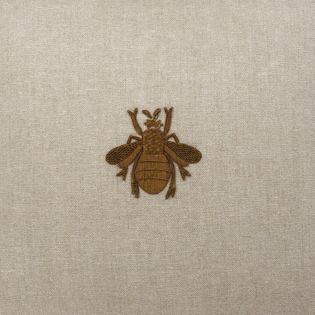 Bee Linen Throw Pillow Cover 19 X 19