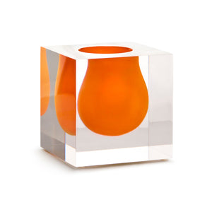 Orange Mini Scoop Vase | Jonathan Adler Bel Air | Oroa.com