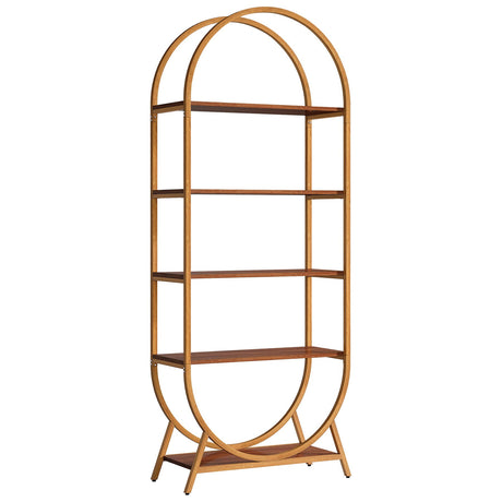 Modern Arched 5-Tier Bookshelf | OROA