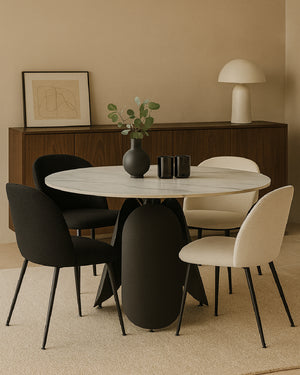 Black Base dining table - www.oroa.com