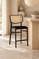 Natural Rattan Back Counter Stool | Splendido Annex