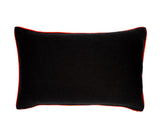 Black Orchid Linen Throw Pillow Cover, 12 X 20