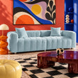light blue sofa - bubble sofa 