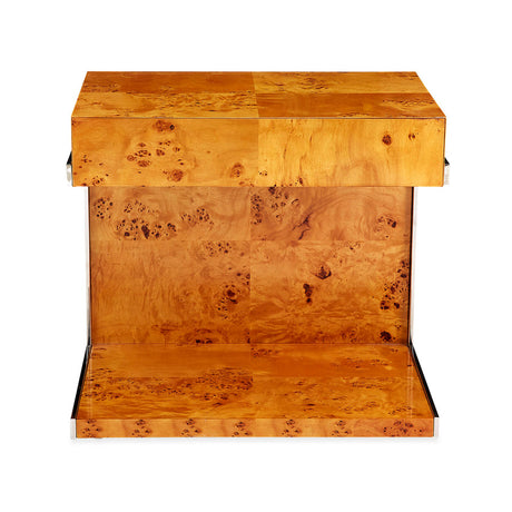 Mappa Wood Cantilevered Side Table | Jonathan Adler Bond