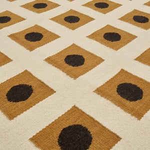 Dotted Squares Flatweave Rug | Jonathan Adler Bond