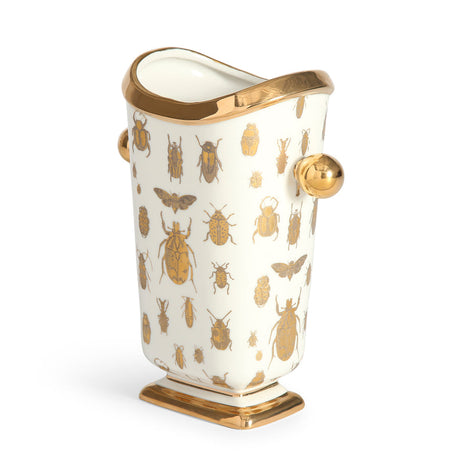Gold Silhouettes Porcelain Vase | Jonathan Adler Botanist | Oroa.com