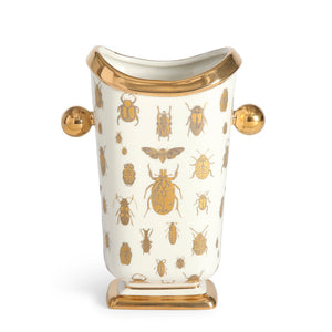 Gold Silhouettes Porcelain Vase | Jonathan Adler Botanist | Oroa.com