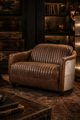 leather loveseat - oroa
