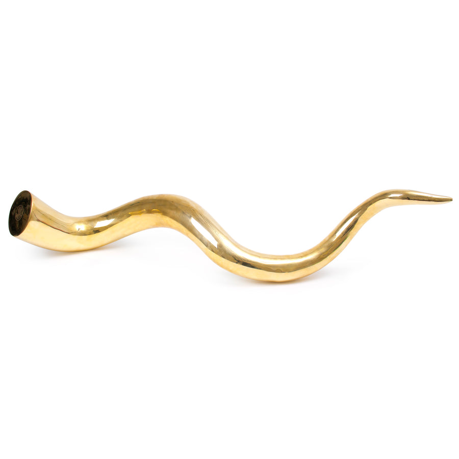 Polished Brass Decorative Object | Jonathan Adler Horn | Oroa.com