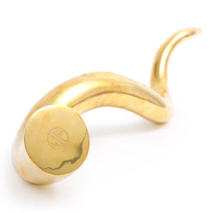 Polished Brass Decorative Object | Jonathan Adler Horn | Oroa.com