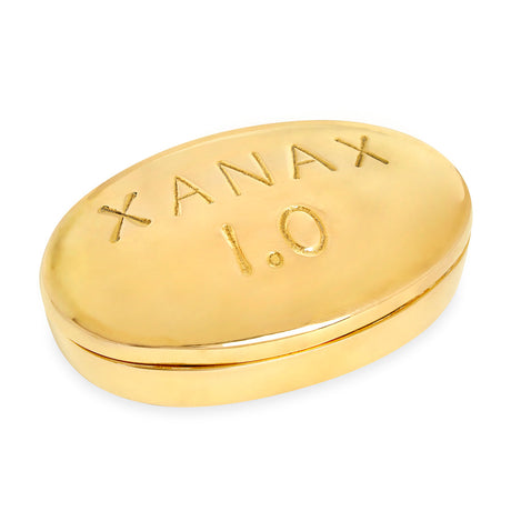 Oval Brass Pill Box | Jonathan Adler Xanax | Oroa.com