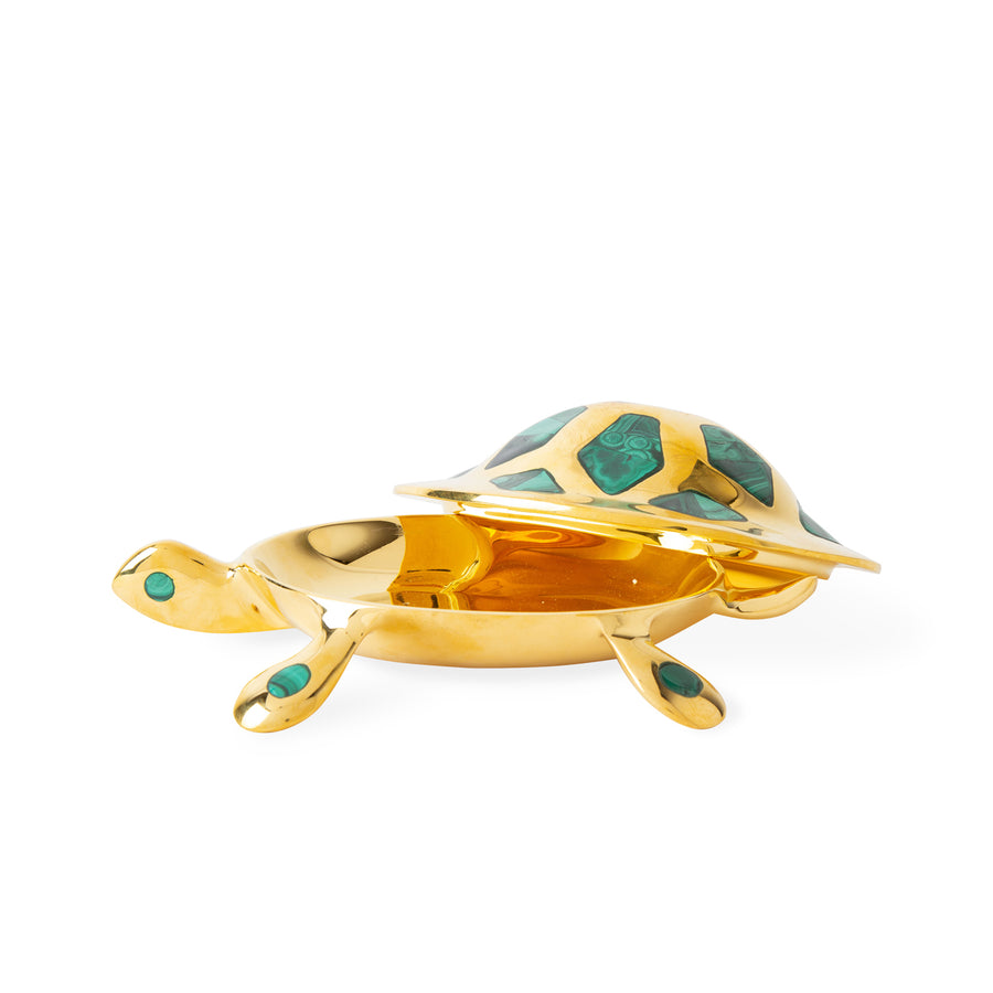 Emerald Malachite Inlaid Box | Jonathan Adler Turtle | Oroa.com