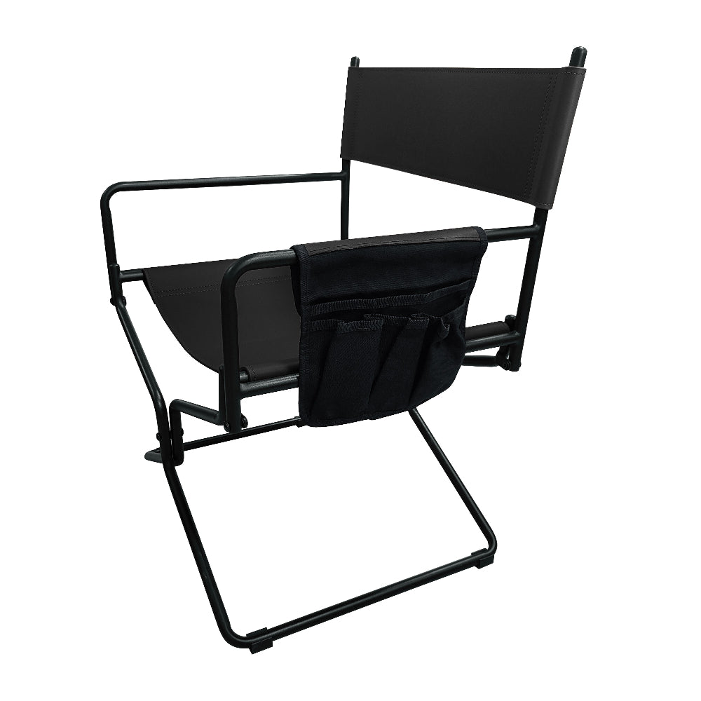 black leather chair