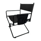 black leather chair