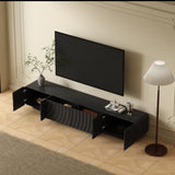 Black Wave Front Media Console 86 Inch – OROA, view 3