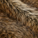 Modern European furniture - Oversized Brown Faux Fur Throw Blanket - www.oroa.com