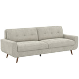 Fog Beige Tufted Upholstered Sofa – OROA, view 3
