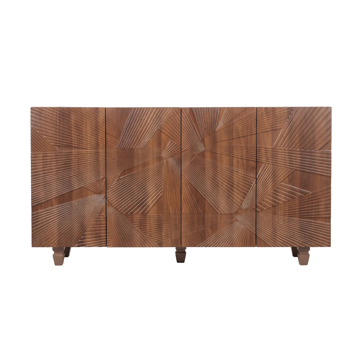 Brown Woven Pattern Sideboard 59 Inch – OROA, view 1