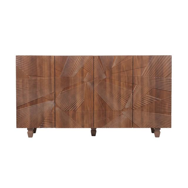 Brown Woven Pattern Sideboard 59 Inch – OROA, view 1