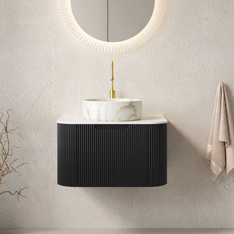 Floating Modern Bathroom Vanity & Sink - OROA
