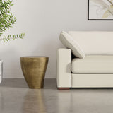 Drum Shape Side Table - Antique Brass - OROA