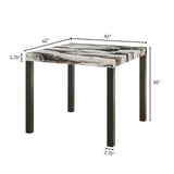 Modern European furniture - Cavira Square Marble Dining Table - www.oroa.com