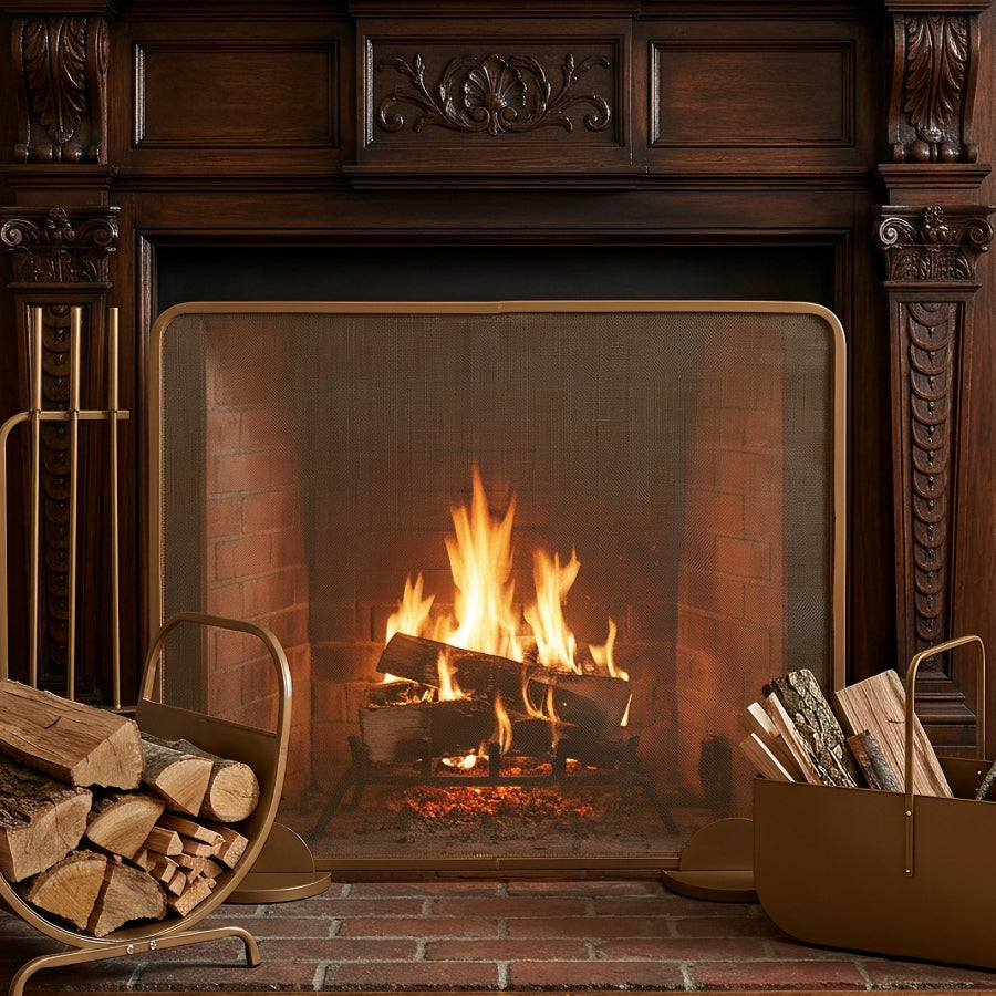 firescreen gold chimney oroa.com