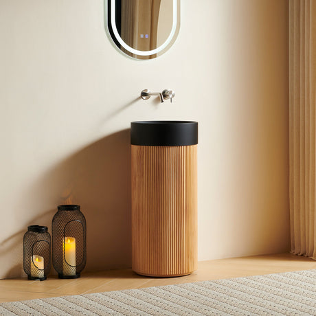 Cylindrical Bathroom Vanity Cabinet - OROA