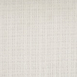 Cream Upholstered Natural Wood Dining Chairs — woven fabric close-up