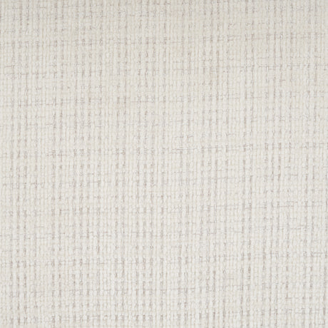 Cream Upholstered Natural Wood Dining Chairs — woven fabric close-up