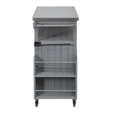 Foldable Outdoor Kitchen Island Patio - Gray
