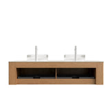 Bathroom Vanity & Glass Sink- OROA