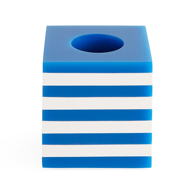 Opaque Blue Stripes Vase | Jonathan Adler Cabana Mini Scoop | Oroa.com