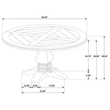 Rustic Round Dining Table - OROA