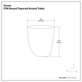 Drum Shape Side Table - Antique Brass - OROA