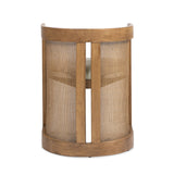 Rustic Curved Upholstered Dining Chair - OROA