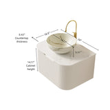 Floating Modern Bathroom Vanity & Sink - OROA
