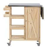 Foldable Outdoor Kitchen Island Patio Kitchen Island - Wood