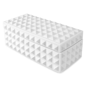 Porcelain Square Studded Box | Jonathan Adler Charade | Oroa.com