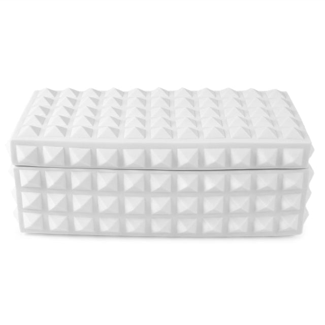 Porcelain Square Studded Box | Jonathan Adler Charade | Oroa.com