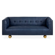 Brass Ball Feet Tufted Sofa | Jonathan Adler Claridge | Oroa.com