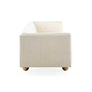 Brass Ball Feet Tufted Sofa | Jonathan Adler Claridge | Oroa.com
